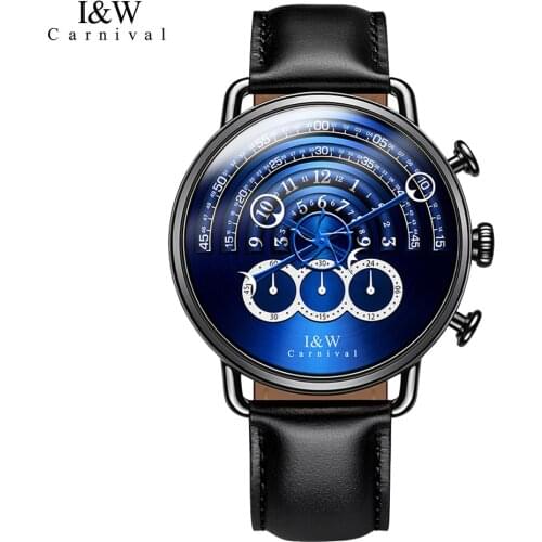Mens Watch Luxury Brand CARNIVAL Original Design Watches for Men Clock Sapphire Crystal Quartz Watch Male Relogio Masculino