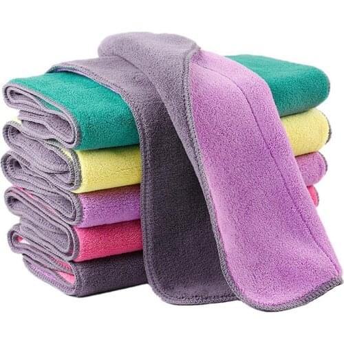 Cleanng Cloth Multicolor Efficient Microfiber Super Absorbent Non Stick Oil Washing Dish Wiping Towel Kitchen Tools Household