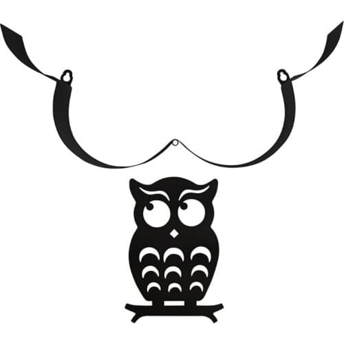 Black Owl Toilet Paper Holder Wall-Mount Bathroom Iron Storage Standing Crafts Ornaments Kitchen Paper Roll Holder Decor