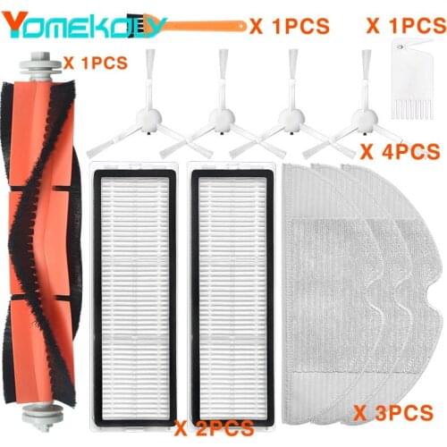 For Xiaomi Mijia 1C 2C 1T / STYTJ01ZHM Robot Vacuum Cleaner Main Brush Side Brush Hepa Filter Mop Cloth Water Tank Accessories