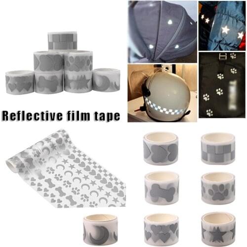 Creative Reflective Sticker Multipurpose Washable Garment DIY Iron on Fabric Clothing Tape Easy Operation бирки для одежды