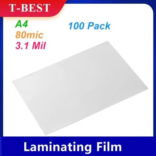 A4 Laminating Film Pouches Protection Sheet 3.1mil 100pc/set for Photo Paper Document Laminating Home Office Supply