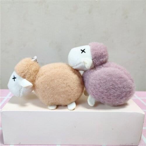 Kawaii 10cm Lovely Alpaca Llama Plush Toy Animal Stuffed Animal Dolls Soft Plush Sheep Keychain