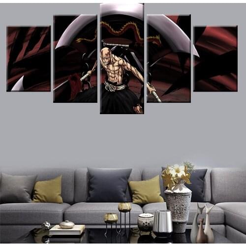 HD Print 5 Piece Modular Picture Anime Death Poster Wall Art Deco Painting Home Decor Boy Room Artwork