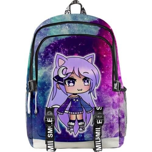 2021 Gacha Life 3D Print Men Women Backpack Oxford School Bag Hip hop Style Teenager Girl Child Bag Travel Backpack