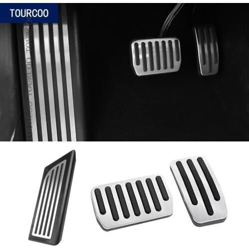 Car Pedals Brake Gas Rest Pads Mats Cover for Tesla Model 3 Car Styling Interior Accessories