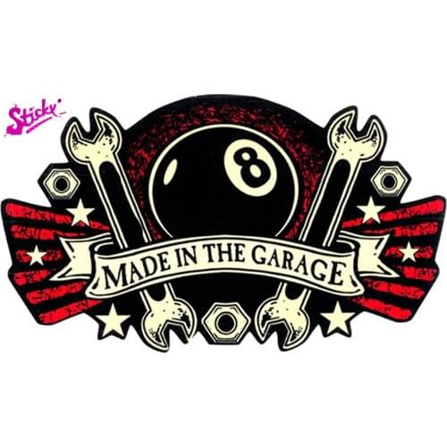 STICKY Retro Oil Motorcycle Off-road Racing Badge Brand Car Sticker Decal For Auto Motocross Racing Laptop Helmet Trunk PVC