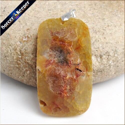 Natural Stone Polished Agates Geode Quartz Crystal Cluster Druzy Drusy Elestial Skeletal Agates Specimen Necklace Pendant HS990