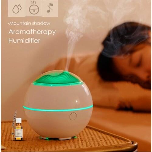 2021 New Mountain View Incense Machine Mini USB Desktop Fragrance Spreading Machine,Colorful Air Lamp,Household Sprayer