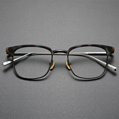 2021 Vintage glasses frame men High quality Titanium square optical retro eyewear Myopia reading prescription women eyeglasses