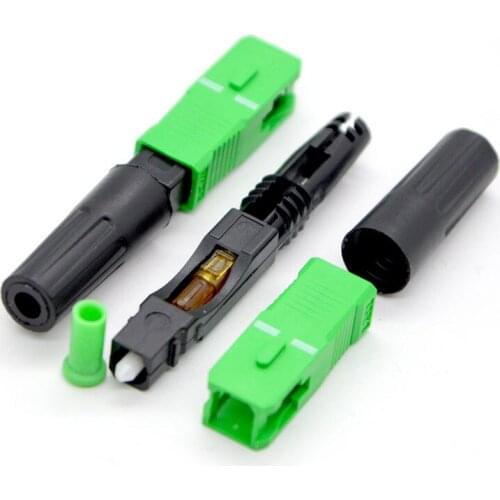 Hot Sell 10PCS NEW FTTH Embedded Fiber Optic Quick Assembly Connecor low insertion loss Fast Fiber Optic Connector Wholesale