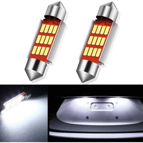 Oxilam 2Pcs Canbus No Error 36MM C5W LED Lights License Plate Light for Mercedes Benz W210 W211 W203 W208 W209 W169 AMG CLK