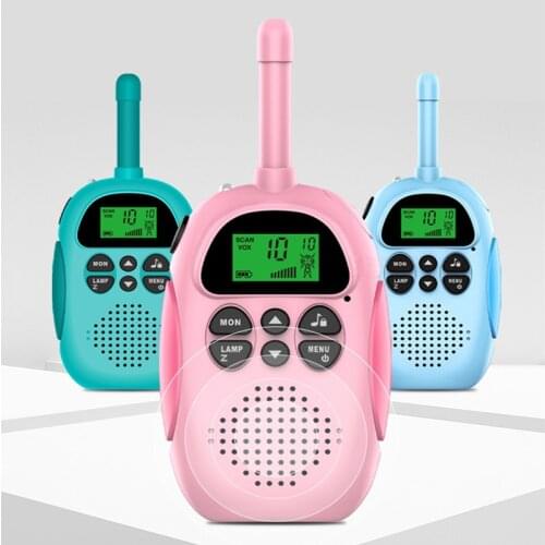 ChildrenS Toy Handheld Walkie-Talkie Mini Radio 1-3KM Parent-Child Outdoor Interactive Game Radio Camping Toy Gift/Family Use