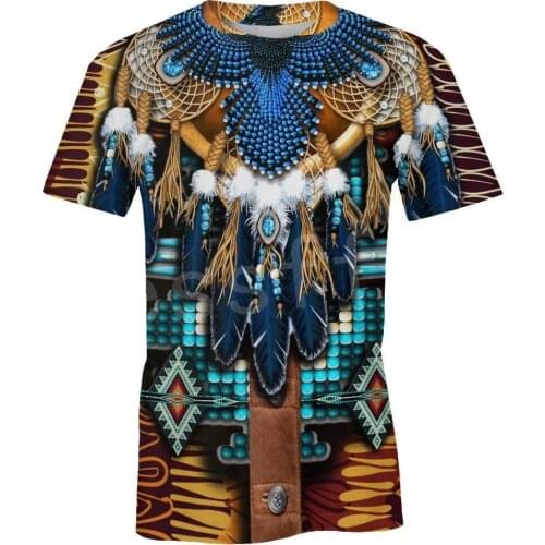 Tessffel Indian Native culture Harajuku Casual Colorful Tracksuit New Fashion Funny 3DfullPrint Unisex T-shirts Mens Womens s-3