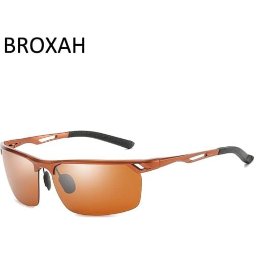 Retro Mens Sport Glasses Brand Designer Polarized Sunglasses Men 2020 High Quality Aluminium Magnesium Frame Shades UV400 Oculos