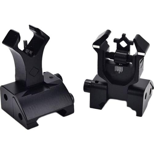 Tactical Diamondhead DIAMOND Combat Sight Flip-Up Rear and Front Sight for Picatinny Rail Umarked Version Black