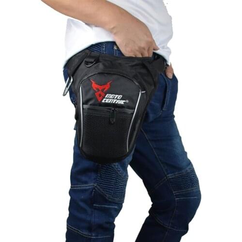 Black Leg Bag Waterproof Waist Bag Motorcycle Bag Thigh Belt Hip Fanny Pack Bags Moto Side Bag for Men Riding Outdoor Sport