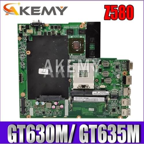 Z580 mainboard For Lenovo Z580 HM76 USB3.0 DALZ3AMB8E0 GT630M/GT635M laptop motherboard USB3.0 Test work 100% original