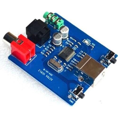 1Pcs PCM2704 USB DAC to S/PDIF Sound Card Decoder Board Module Analog Output Free Shipping