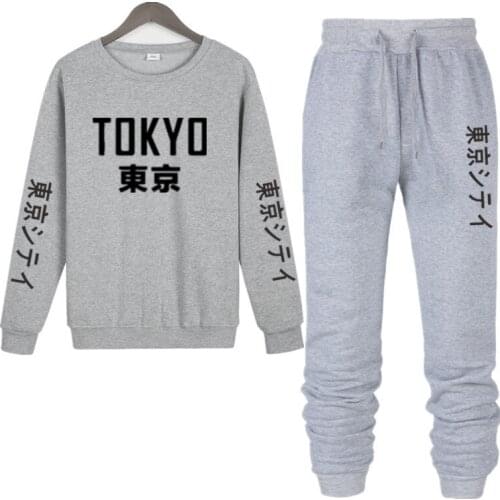 2019 Men Tracksuits with Pants New Set Thicken Fleece Male Track Suit Men Autumn Two Piece Clothing Casual Track Suit Sportswear