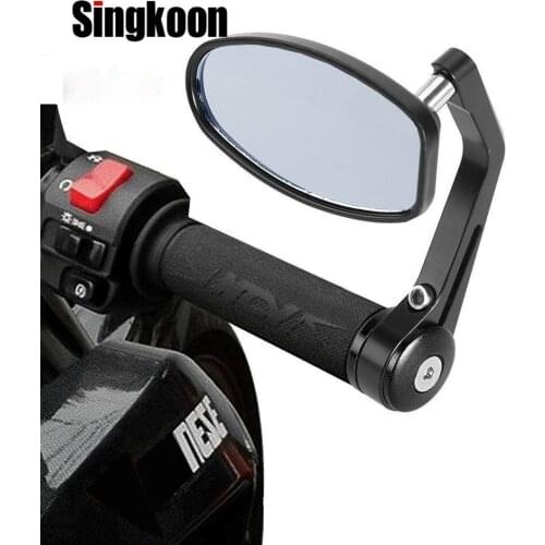 7/8'' Motorcycle Accessories Mirror Scooter Motorbike Rearview bar End Mirrors FOR harley davidsion hornet 900 bmw k1200r cb300r