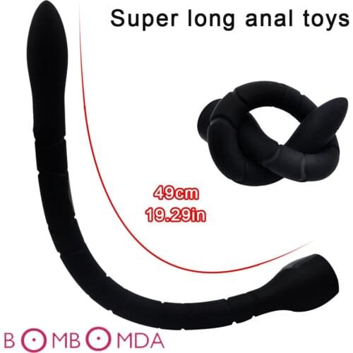 50cm Super Long Anal Plug Prostate Massager Snake Dick Anus G spot Masturbator Adult Products Sex Toys for Man Woman Sex Shops