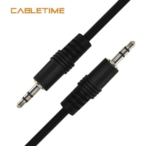 CABLETIME Jack 3.5MM Audio Cable Speaker Stereo Line Aux Cable Jack for Car Headphone for iPhone 6 Samsung galaxy s8 Xiaomi N195