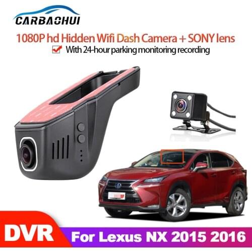 Car DVR Wifi Video Recorder Dash Cam Camera For Lexus NX 2015 2016 high quality Night vision full hd 1080P CCD