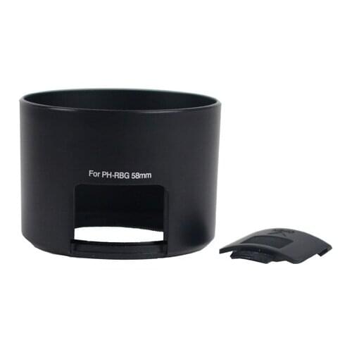 PH-RBG 58mm Lens Hood Black Suit for Pentax KR/KX/5-30 SMCP-DA 55-300mm f/4-5.8 ED