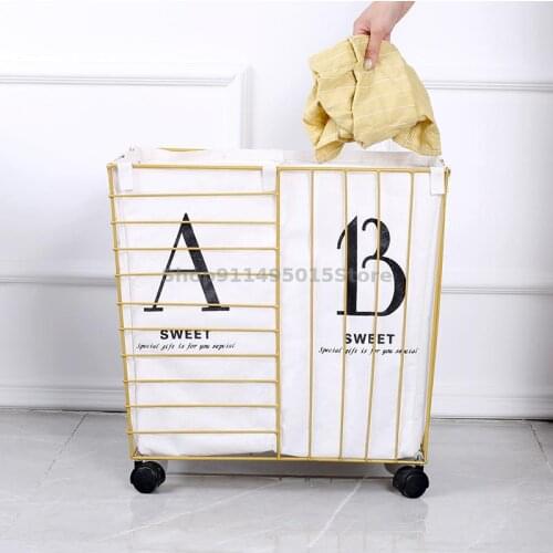 Dirty Clothes Basket Classification Laundry Basket Change Clothes Storage Basket Iron Art Ins Nordic Clothes Toy Storage Basket
