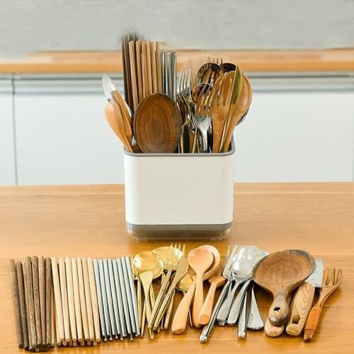 Kitchen Tableware Chopstick Drain Storage Box Cutlery Drainer Spoon Fork Knife Shelf Holder Household Rack New Arrivals