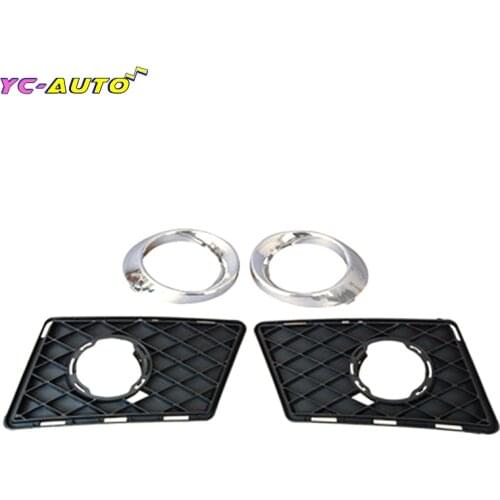 Left Right Car Front Bumper Fog Lamp Grill Grille Cover For Mercedes Benz X204 GLK 350 2010 2011 2012 2048853823 2048853723
