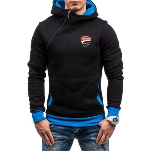 Fashion Brand Mens Hoodies 2021 Spring Autumn Male Casual Hoodies Sweatshirts Mens Ducati Logo Hoodies Sweatshirt Tops