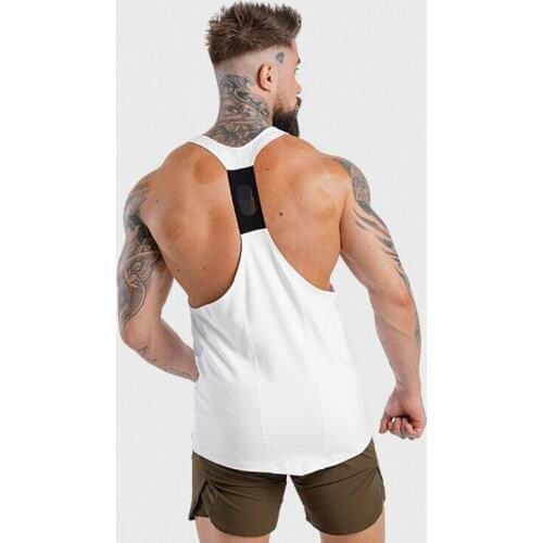 New Fashion tank top Mens Fit Sleeveless Slim Muscle Bodybuilding Sports Casual Tee Tank Tops gym clothing