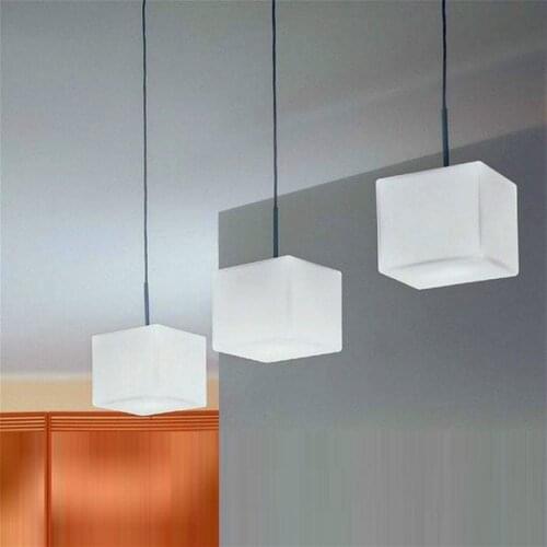 Restaurant creative minimalist chandelier lamp sugar ice box chandeliers, the main material of glass, E27, AC110-240V