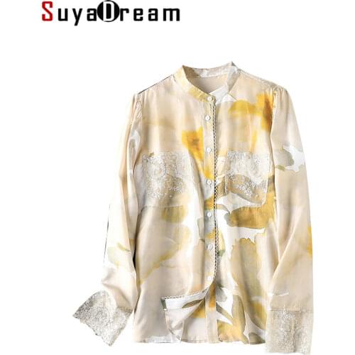 Бежевые блузки SuyaDream China At AliExpress