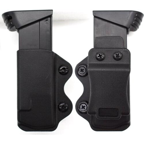 Tactical Pistol Double Stack Magazine Pouch Blet Clip IWB Concealed Carry Mag Pouch Holder Case For Glock 17 19 Beretta 92fs Px4