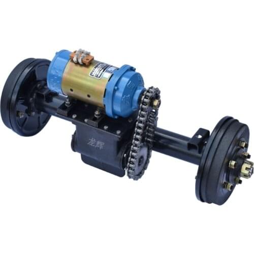 Electric tricycle chain type rear axle high-load gravity assembly