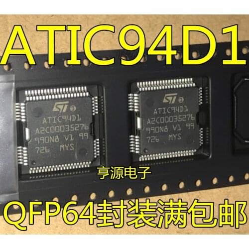 10PCS/LOT ATIC94D1 UN94DA QFP64 car fuel injection driver chip Car ic chips New