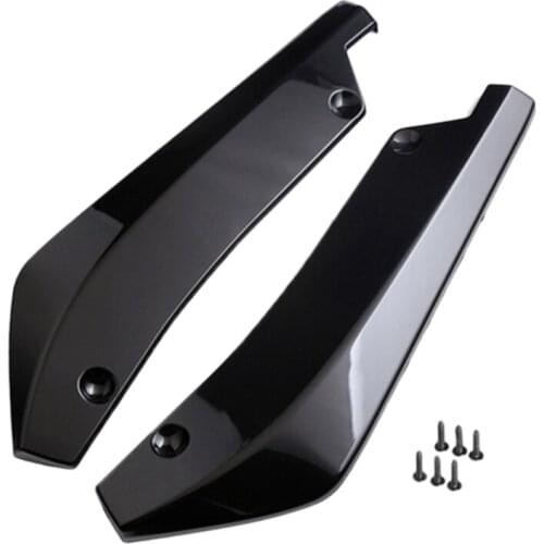 2Pcs Universal Car Rear Bumper Lip Diffuser Splitter Spoiler Scratch Protector