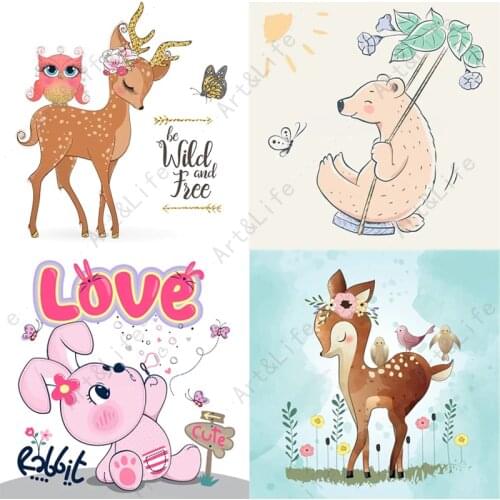 2021 Multi New Metal Cutting Dies Sika Deer Bear Rabbit Stencils for Making Scrapbooking Album Birthday Card Embossing Cut Die