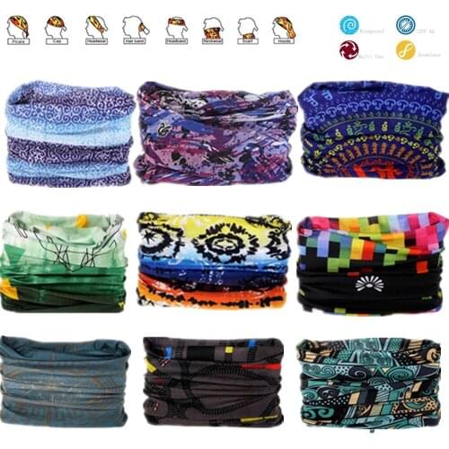 2021 Bicycle Bandanas Hair Band Seamless Scarf Kerchief Riding Mask Bicycle Scarf for Men Bike Beach Hiking Magic Sport Headband