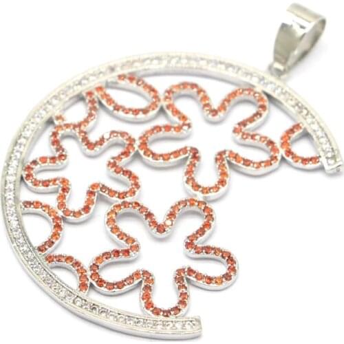 30x25mm Delicate Fine Cut Dazzling Created Green Peridot Fire Rainbow Mystic Topaz Womans Wedding Silver Pendant Eye Catching