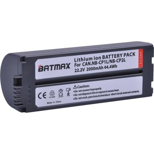 1Pc 2000mAh NB CP2L NB-CP2L Battery for Canon NB-CP1L CP2L SELPHY CP100 CP200 CP300 CP400 CP510 CP600 Printers