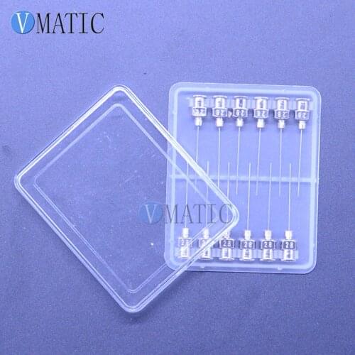 Free Shipping 12Pcs 1 Inch Tip Length 28G Glue Stainless Needle Blunt Needle Tip