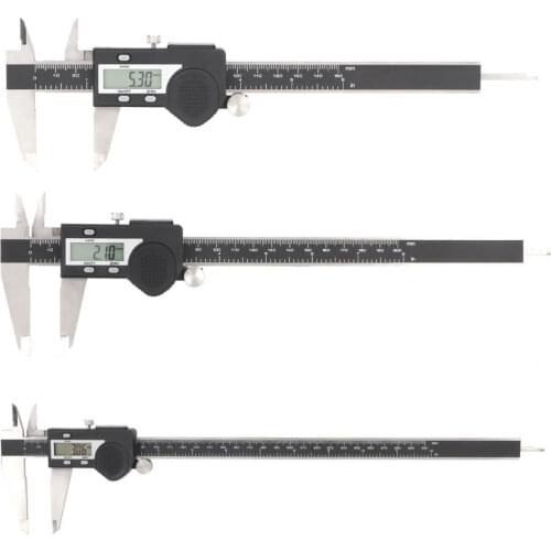 Vernier Digital Electronic Caliper Stainless Steel Electronic Ruler Measuring Tool 0-12 inch/300mm Gauge Measuring Tool