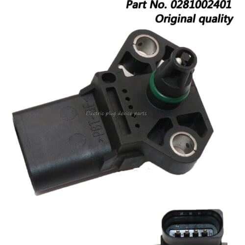 OEM 0281002401 MAP Manifold Absolute Pressure Sensor for VW Audi Mk4 Mk5 TDI Golf Jetta Beetle Passat 038906051C 8E0145835B