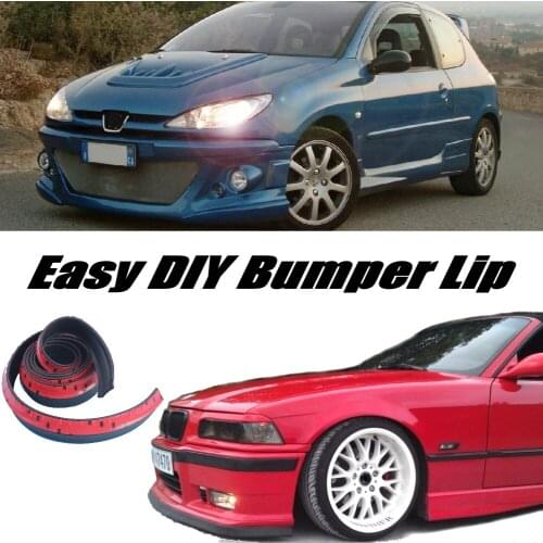 NOVOVISU Bumper Lip Deflector Lips For Peugeot 206 / Naza 206 Front Spoiler Skirt For Car View Tune / Body Kit / Strip