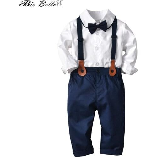 Kids Children Boys Clothes Set Spring/Autumn Fashion Wedding Party Clothing Suit Infantil Baby Boys Clothing Gentleman Costume