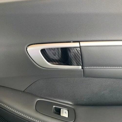 For Hyundai Sonata 2020 2021 Interior Accessories Car Inner Door Handle Bowl Protector Cover Trim Sticker Door Decoration Frame